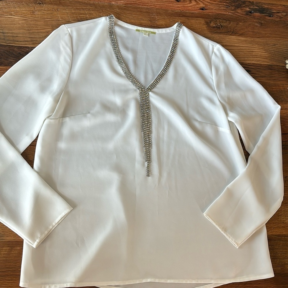 Gianni Bini Siena Sequin Top Size M